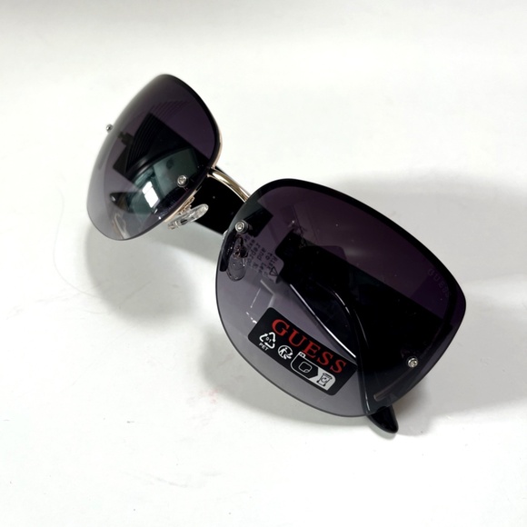 New GUESS Wrap Around Sunglasses GO00034 Acetate Embossed Black